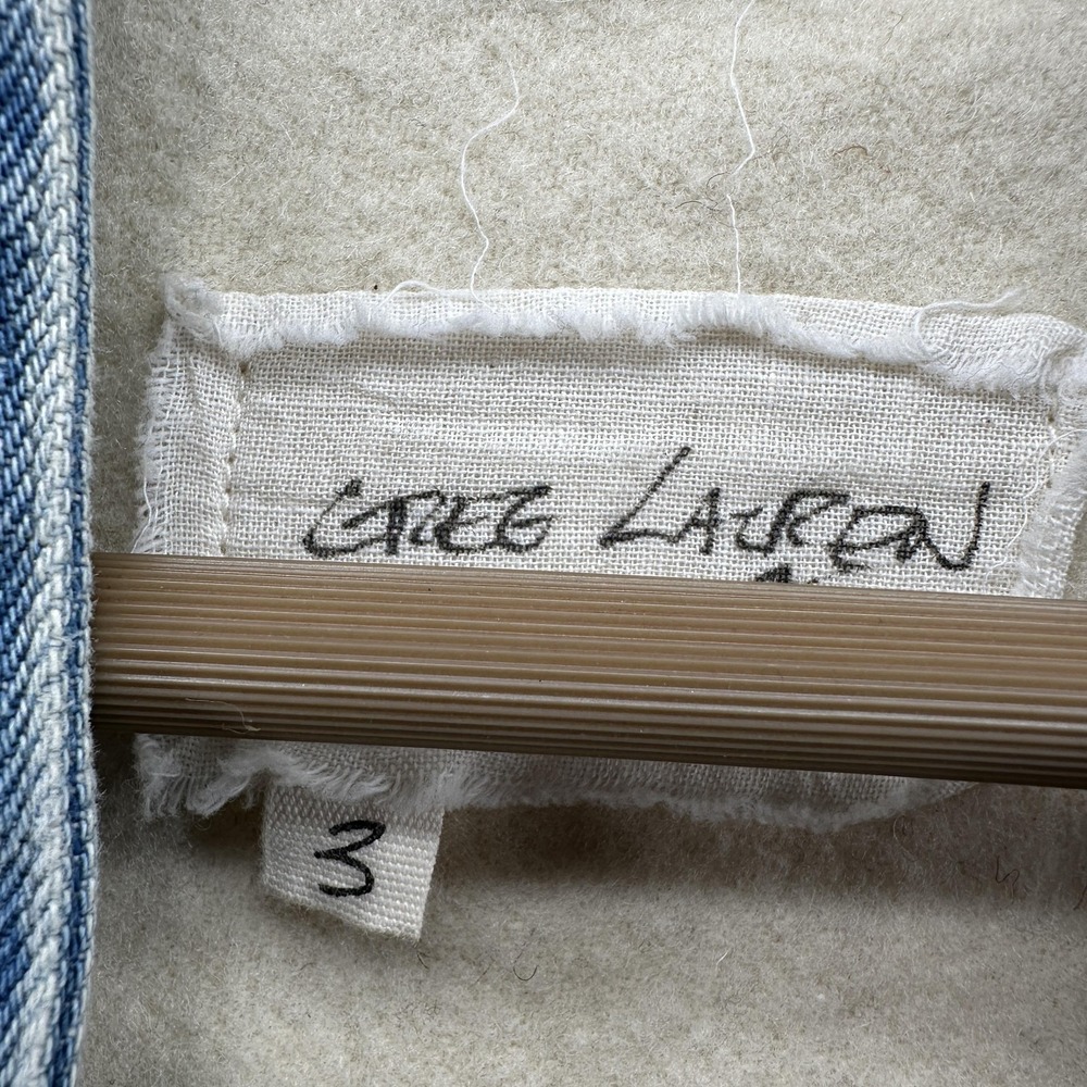 Greg Lauren US Navy Blanket GLJ Military Jacket Mens Large White Wool Denim USA - Picture 2 of 14